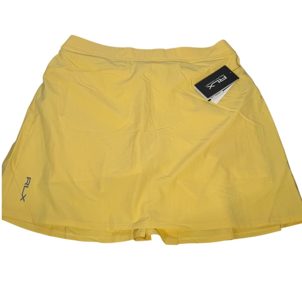 RLX Ralph Lauren Golf Skort Women’s M Yellow Performance Stretch NWT